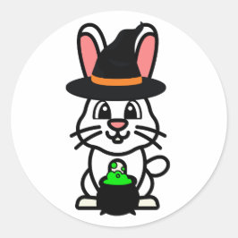 白おもしろい兎は魔女だ ラウンドシール