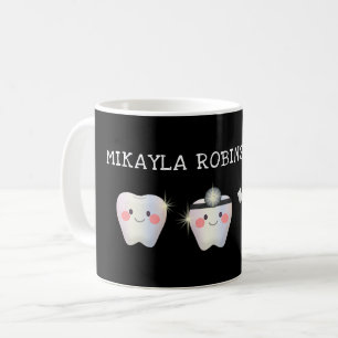 白おもしろい歯歯科 コーヒーマグカップ