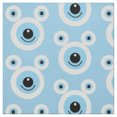 白おもしろい熊顔 ファブリック (見本)