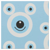 白おもしろい熊顔 ファブリック (クローズアップ)