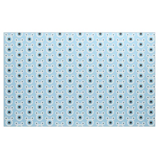 白おもしろい熊顔 ファブリック (ヤード)