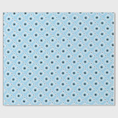 白おもしろい熊顔 ラッピングペーパー (フラット)