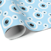 白おもしろい熊顔 ラッピングペーパー (ロールコーナー)