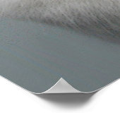 白おもしろい猫ユーモア愛人用ポスター ポスター (角)