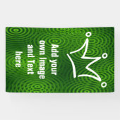 白おもしろい王冠+背中。&文字 横断幕 (横)