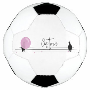 白おもしろい線に乗ったかわいいバブルガム サッカーボール
