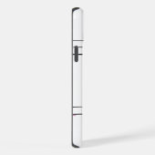 白おもしろい線に乗ったかわいいバブルガム iPhone 16ケース (右側面)