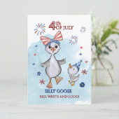 白おもしろい色の愛国のガチョウ シーズンカード (スタンド正面)