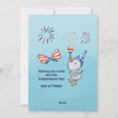 白おもしろい色の愛国のガチョウ シーズンカード (裏面)