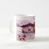 白おもしろい325 mlクラシック白マグカップ コーヒーマグカップ (正面左)