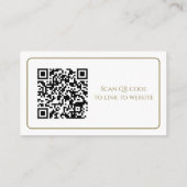 白およびエレガント金ゴールドのエンクロージャカード エンクロージャーカード (裏面)