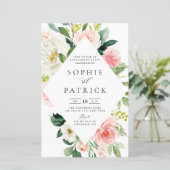 白および赤面フローラフレーム婚約パーティ (スタンド正面)