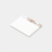 白および金ゴールドの大理石のポスト・イット ポストイット (アングル)