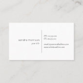 白および金ゴールドの点々のあるな名刺 名刺 (裏面)