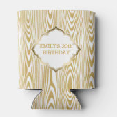 白および金ゴールドグリッターテクスチャプリント 缶クーラー (裏面)