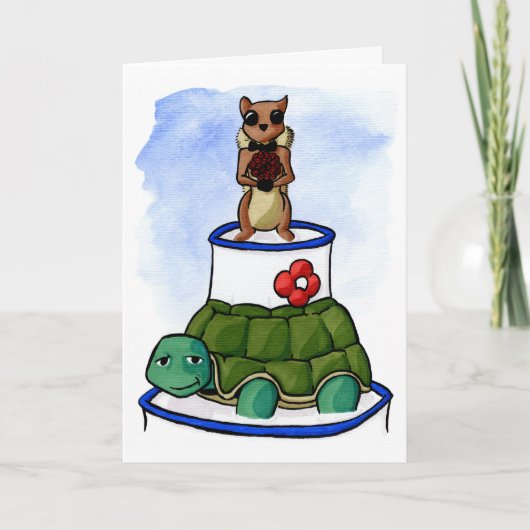 、白および青結婚して下さい シーズンカード (正面)