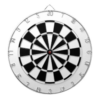白および黒 ダーツボード