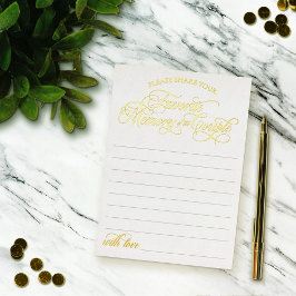 白お気に入りの金ゴールド記憶 箔招待状