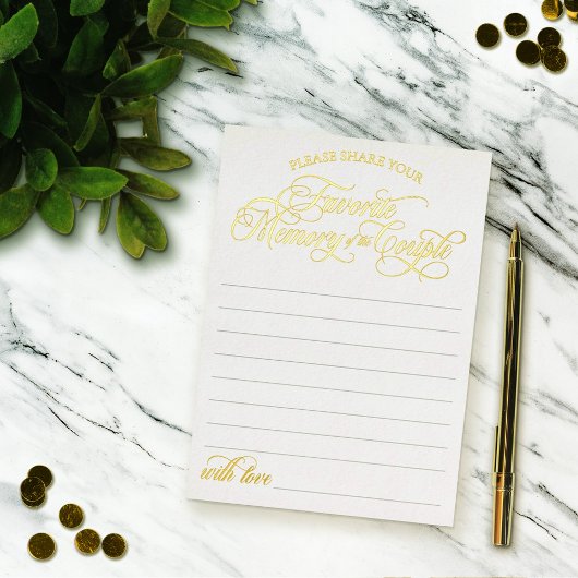 白お気に入りの金ゴールド記憶 箔招待状