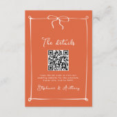 白お洒落イタリアン弓の日結婚没 エンクロージャーカード (正面)