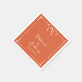 白お洒落イタリアン弓の日結婚没 スタンダードカクテルナプキン (角)