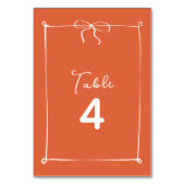 白お洒落イタリアン弓の日結婚没 テーブルナンバー (裏面)