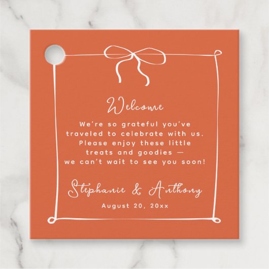 白お洒落イタリアン弓の日結婚没 フェイバータグ (正面)