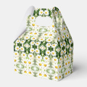 白お洒落デイジー赤ちゃんシャワー フェイバーボックス (裏面サイド)