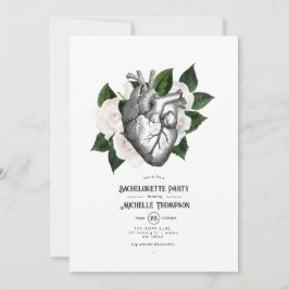 白お洒落フローラゴシックバチェロレッテ 招待状