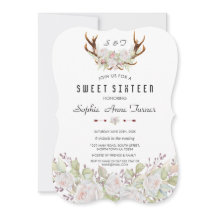 白お洒落桃色の花〔雄ジカの〕枝角甘い16