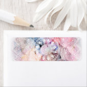 白お洒落水カラーマンダラデザイン ラベル (インサイチュ)