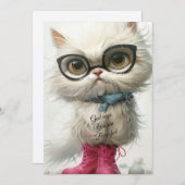 白お洒落猫、神は言う、「あなたは純粋だ シーズンカード (正面/裏面)