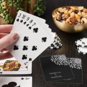 白お洒落黒フローリッシュ結婚ズ トランプ (インサイチュ)