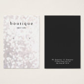 白お洒落《写真》ぼけ味イヤリング表示カード (正面&裏面)