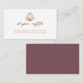 白かぼちゃと紫の花おむつラッフル エンクロージャーカード (正面/裏面)