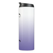 白からペリウィンクルのグラデーション タンブラー (回転右)