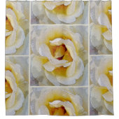 白から黄色の色合い シャワーカーテン (正面)