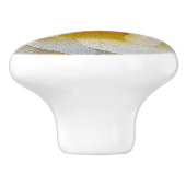 白から黄色の色合い セラミックノブ (側面)