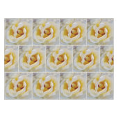 白から黄色の色合い テーブルクロス (正面(横))