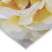 白から黄色の色合い テーブルクロス (アングル)