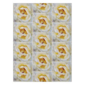 白から黄色の色合い テーブルクロス (正面)