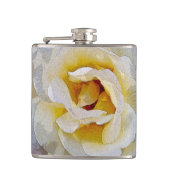 白から黄色の色合い フラスク (正面)