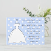 白かわいらしいドレス 招待状 (スタンド正面)