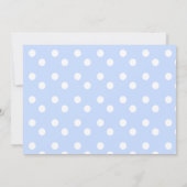 白かわいらしいドレス 招待状 (裏面)