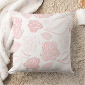 白かわいらしとバラの金ゴールドバラと葉 クッション (ブランケット)