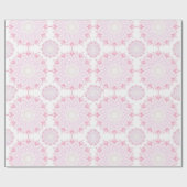 白かわいらしのピンクの曼荼羅 | ラッピングペーパー (フラット)