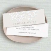 白かわいらしエンボスルッ葉ク スキニー名刺