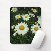 白かわいらしデイジーの花。 マウスパッド (マウス)