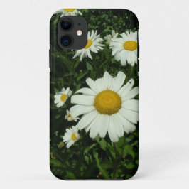 白かわいらしデイジーの花。 iPhone 11 ケース