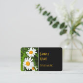 白かわいらしデイジー花自然写真 名刺 (スタンド正面)